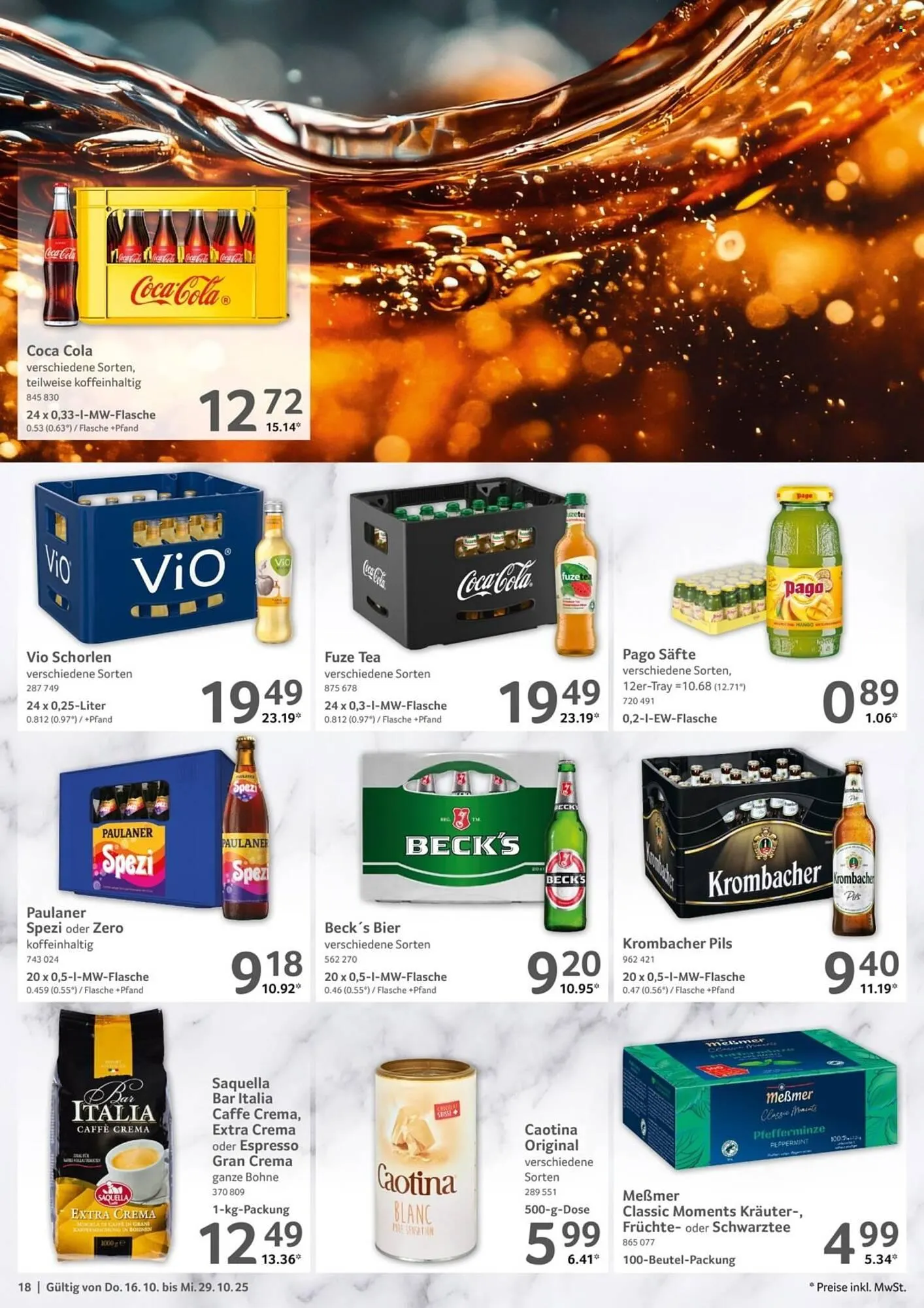 Selgros Prospekt von 16. Oktober bis 29. Oktober 2025 - Prospekt seite 18