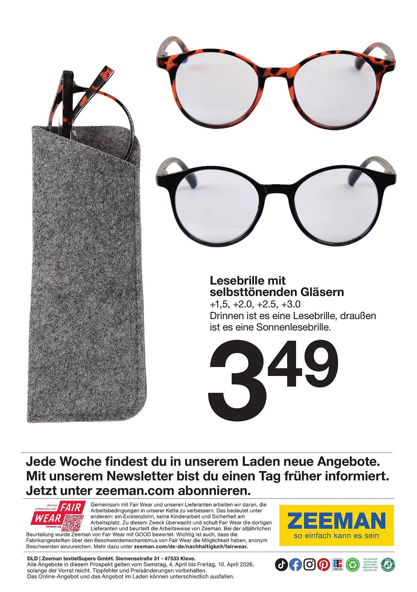 Zeeman Prospekt von 4. April bis 10. April 2026 - Prospekt seite 16