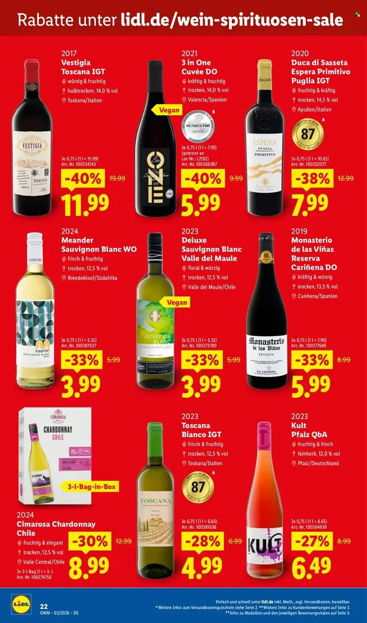 Lidl Prospekt von 1. März bis 31. März 2026 - Prospekt seite 22