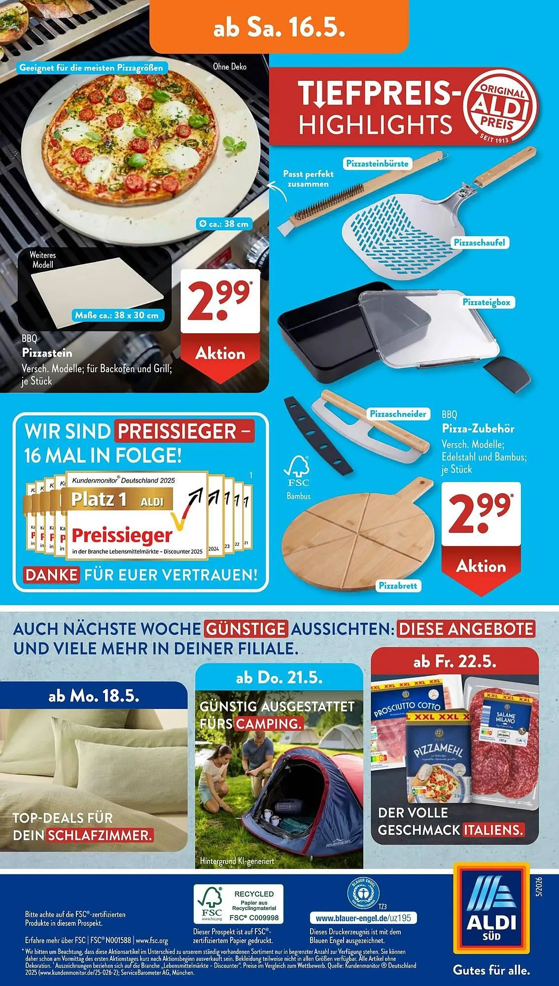 Aldi Süd Prospekt von 11. Mai bis 17. Mai 2026 - Prospekt seite 16