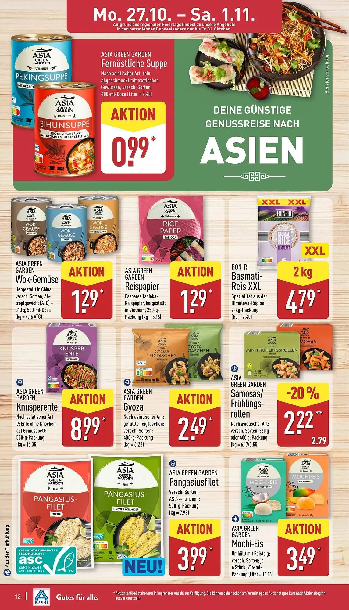Aldi Nord Prospekt von 27. Oktober bis 2. November 2025 - Prospekt seite 12