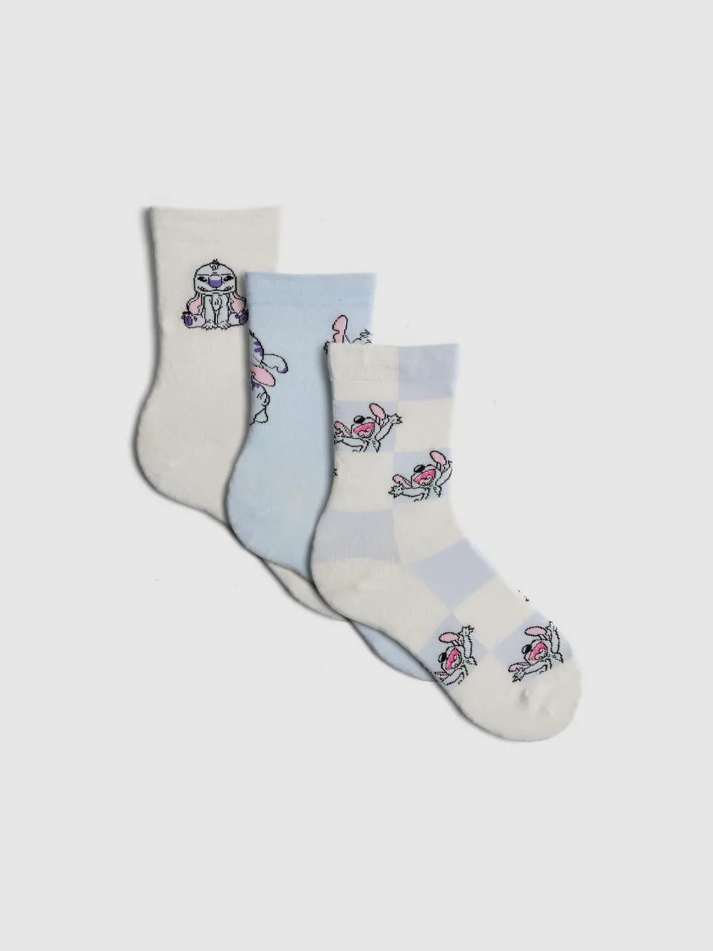 „Disney Stitch“ Crew-Socken, 3er-Pack