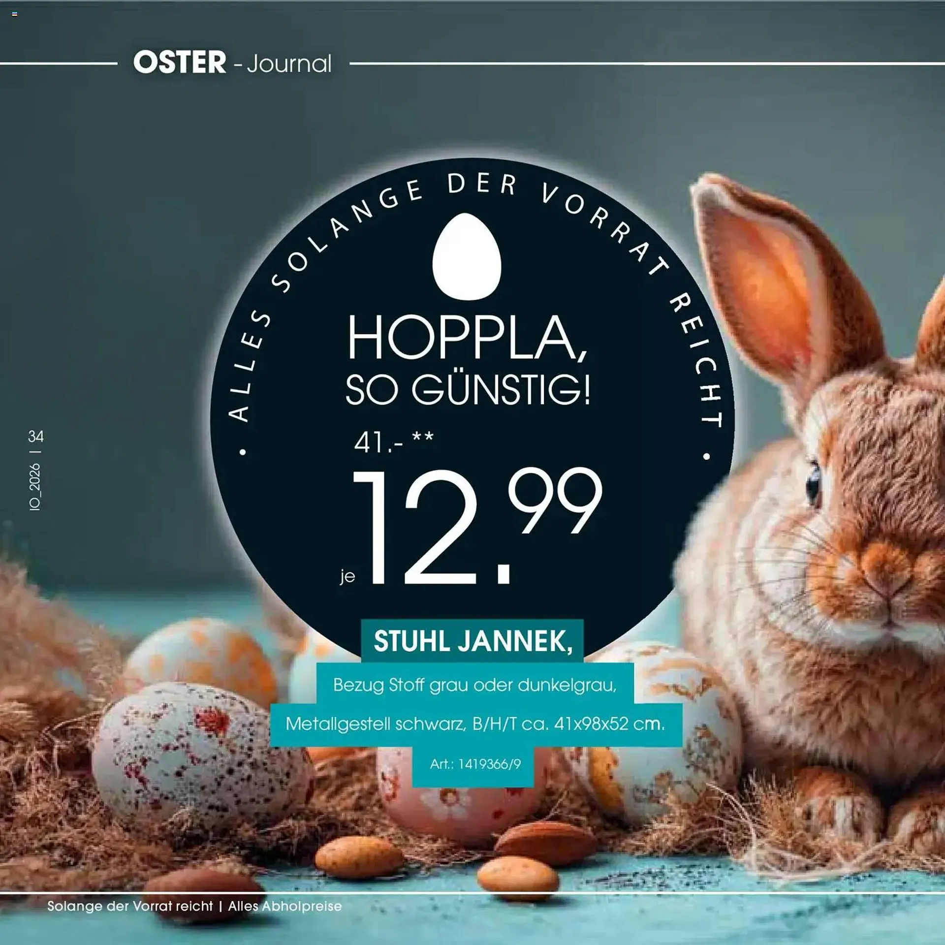 Zurbrüggen Prospekt von 23. März bis 11. April 2026 - Prospekt seite 34