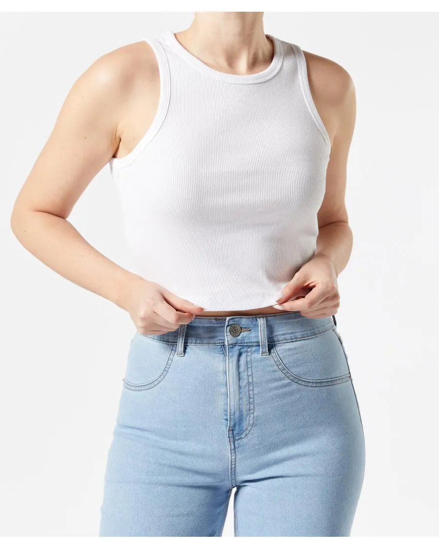 Tanktop gerippt Janina, cropped