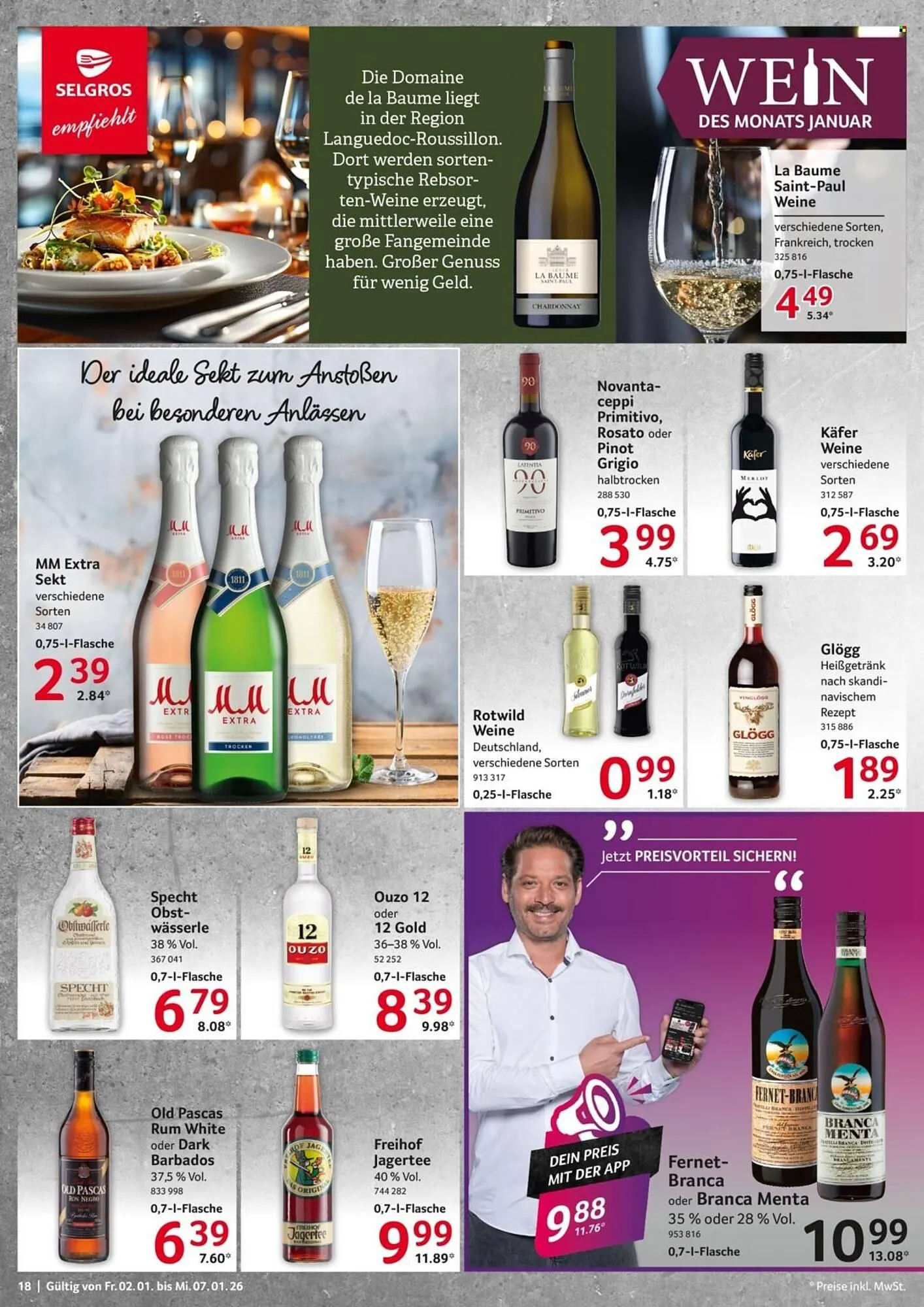 Selgros Prospekt von 2. Januar bis 7. Januar 2026 - Prospekt seite 18