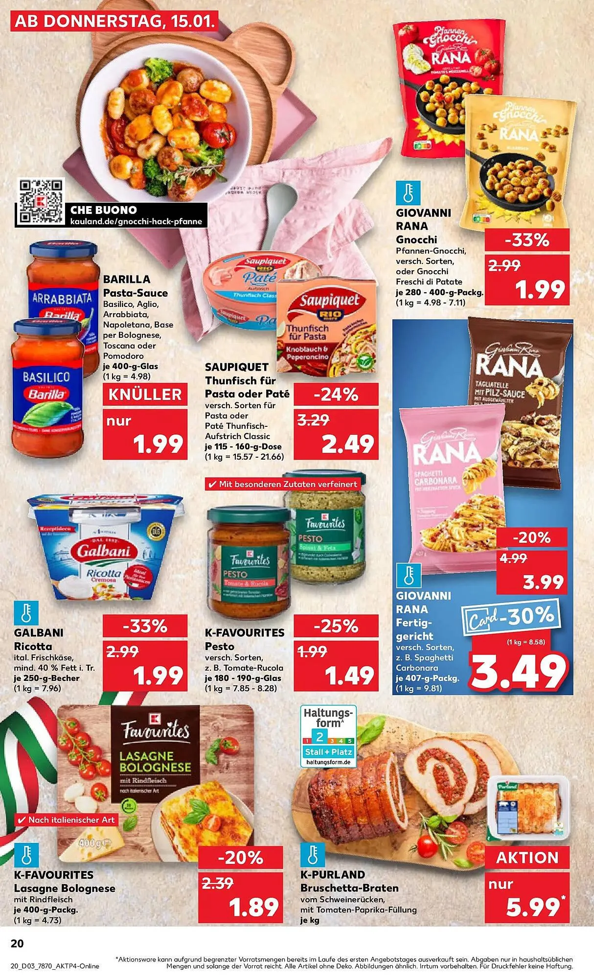 Kaufland Prospekt von 18. Januar bis 21. Januar 2026 - Prospekt seite 20