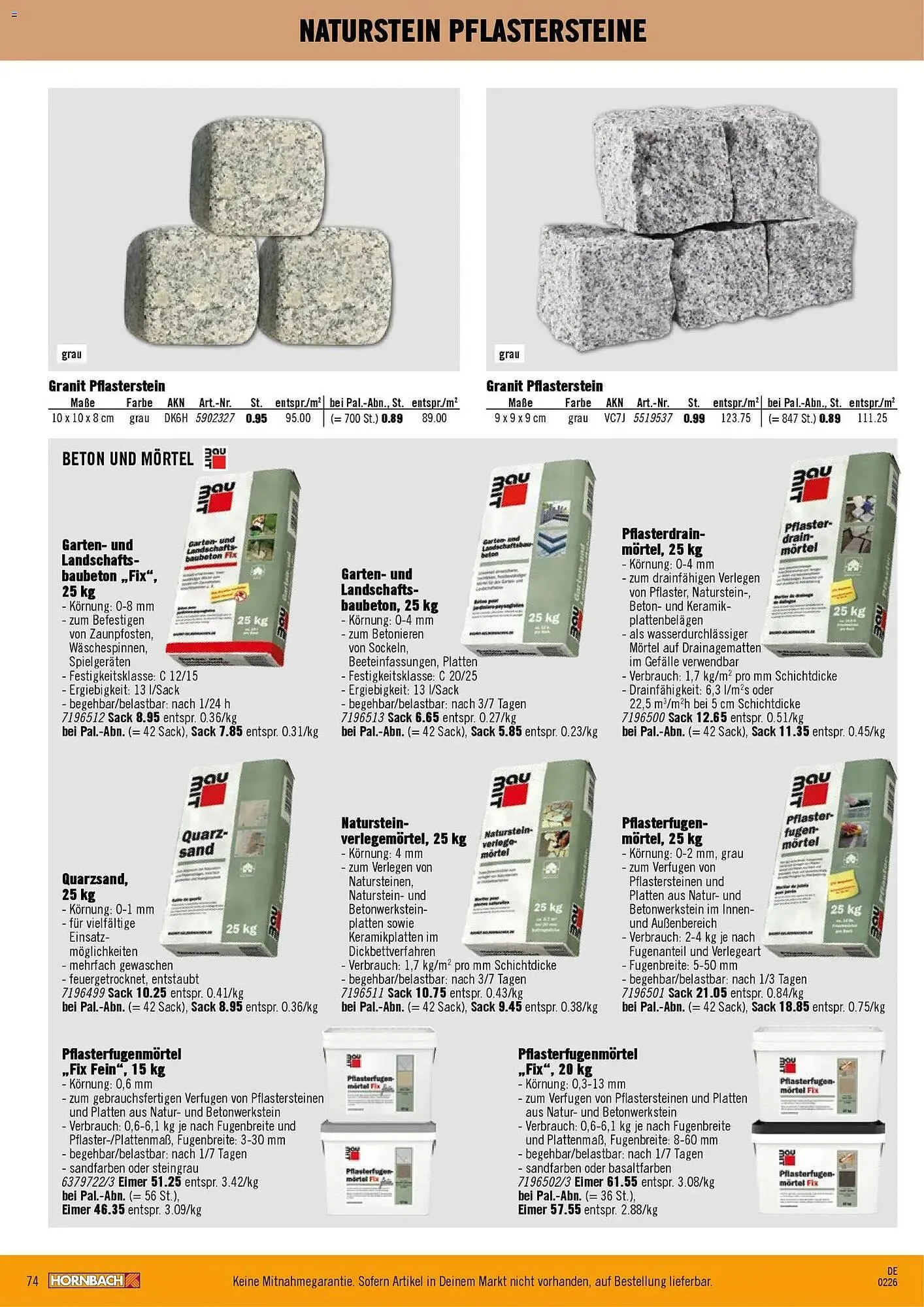 Hornbach Prospekt von 12. Februar bis 31. Dezember 2026 - Prospekt seite 74