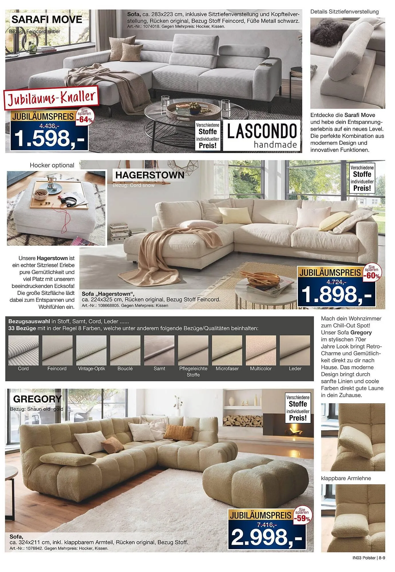 Möbel Inhofer Prospekt von 8. Januar bis 31. Januar 2026 - Prospekt seite 9