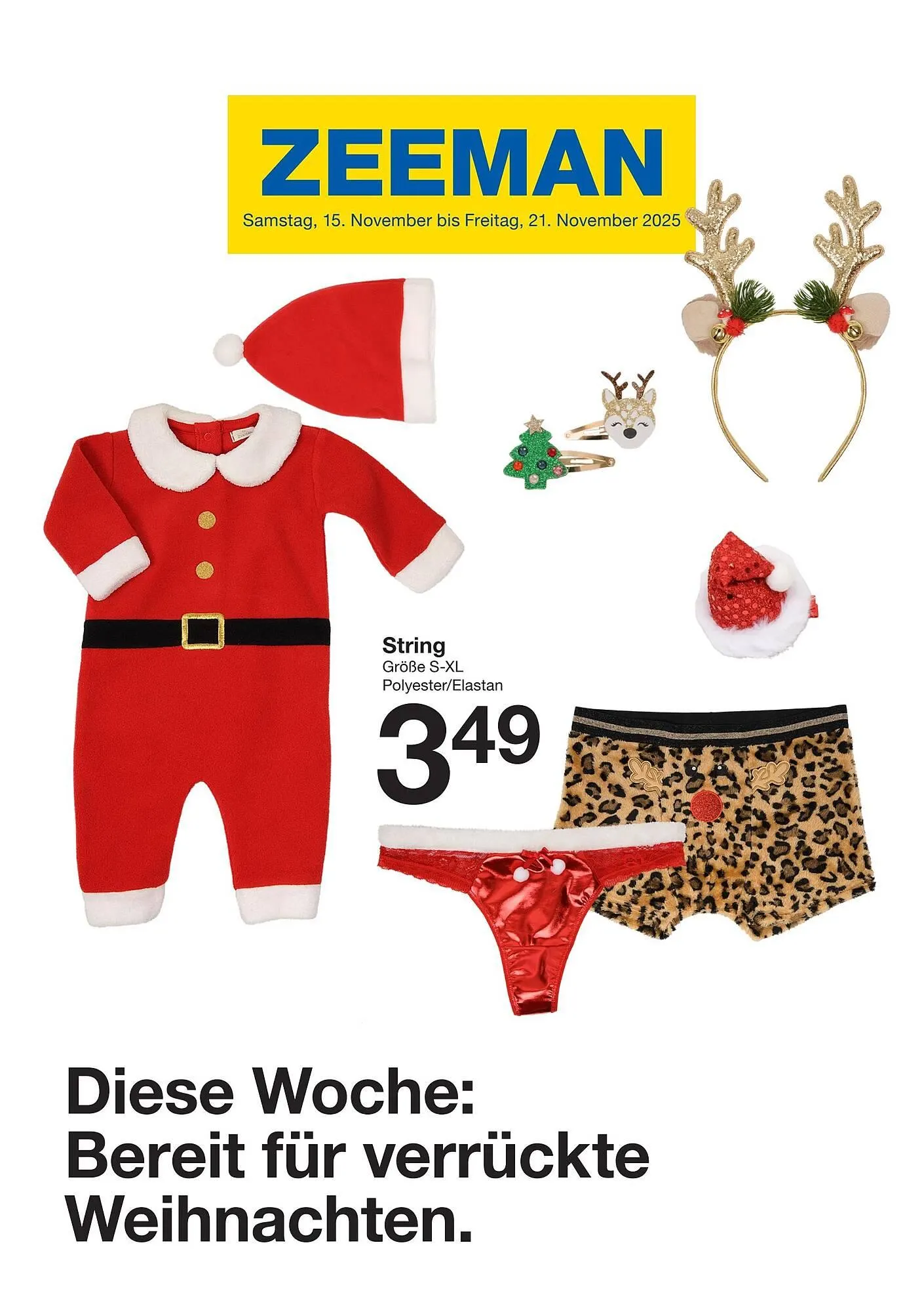 Zeeman Prospekt von 15. November bis 22. November 2025 - Prospekt seite 1