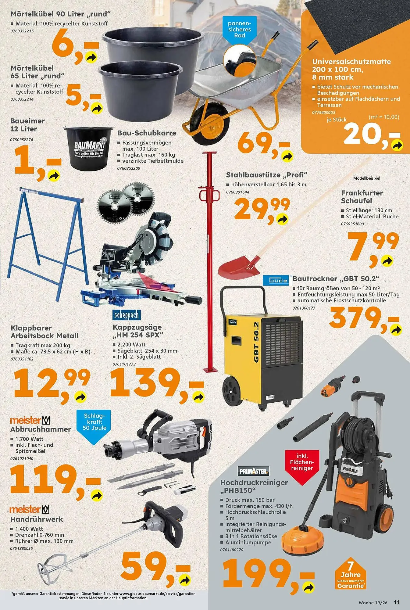 Globus Baumarkt Prospekt von 3. Mai bis 9. Mai 2026 - Prospekt seite 11