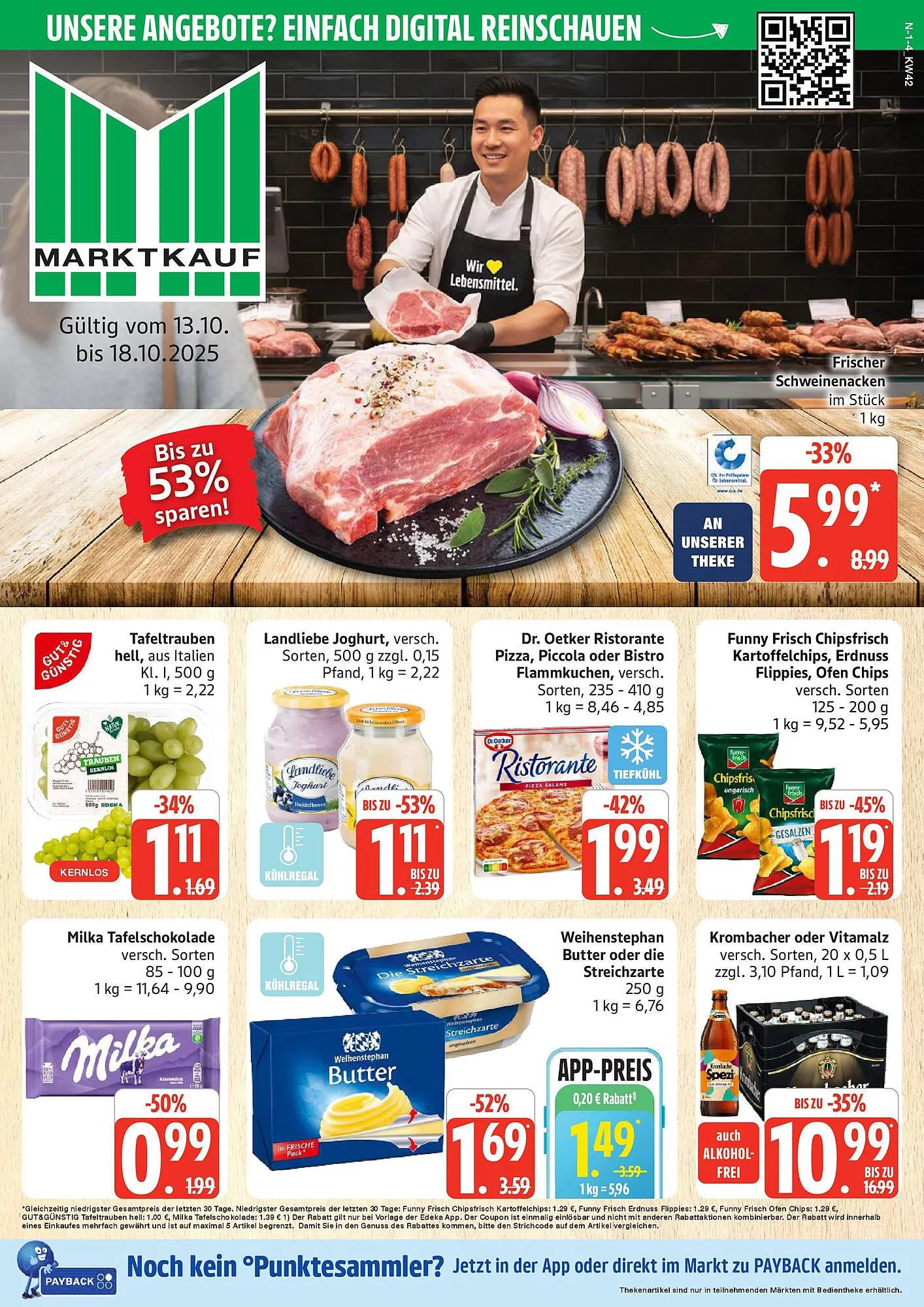 Marktkauf Prospekt von 12. Oktober bis 18. Oktober 2025 - Prospekt seite 1