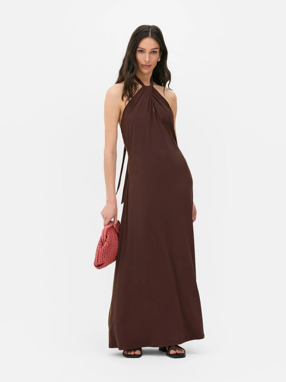 „Paula Echevarría“ Maxikleid mit Neckholder