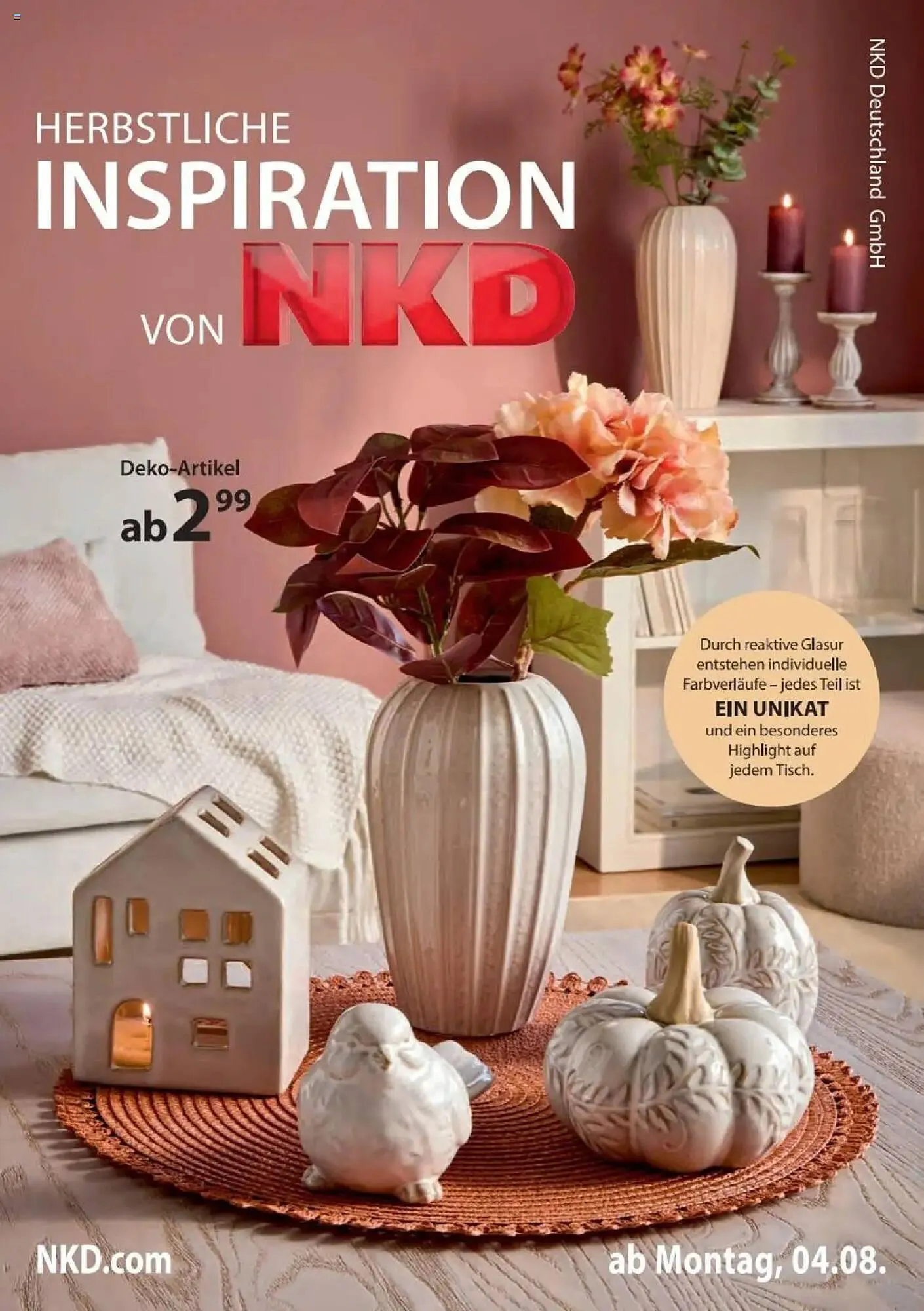 NKD Prospekt von 4. August bis 31. August 2025 - Prospekt seite 1