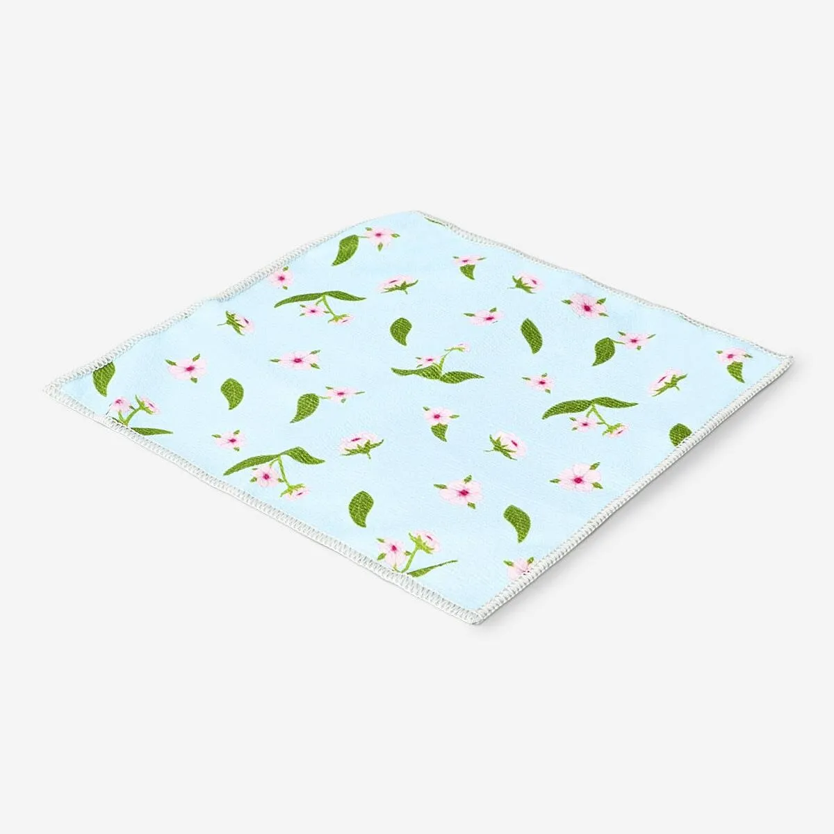 Cherry blossom microfiber kitchen cloths - 5 pcs