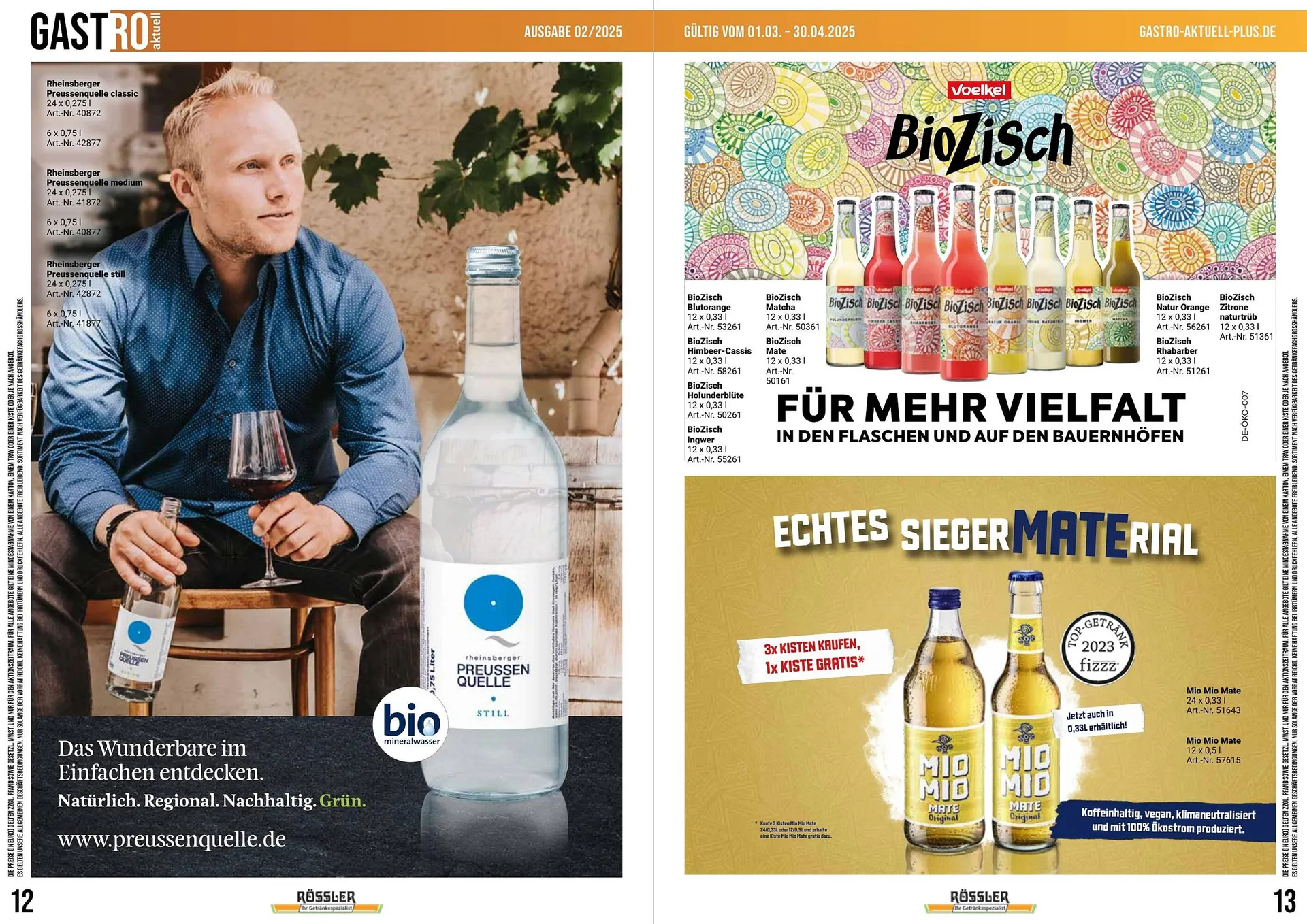 Getränke Rössler Prospekt von 1. März bis 30. April 2025 - Prospekt seite 7