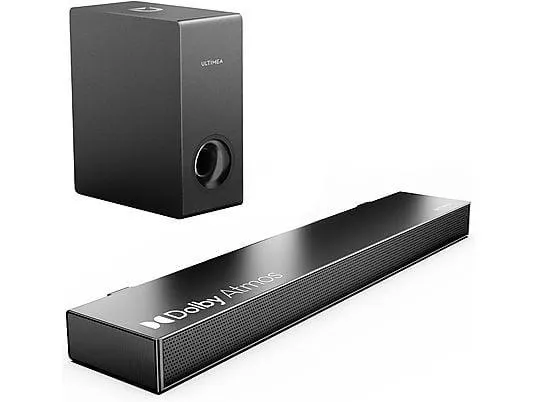 ULTIMEA Nova S50 - 2.1 Soundbar mit Dolby Atmos und Subwoofer, Soundbar, Schwarz
