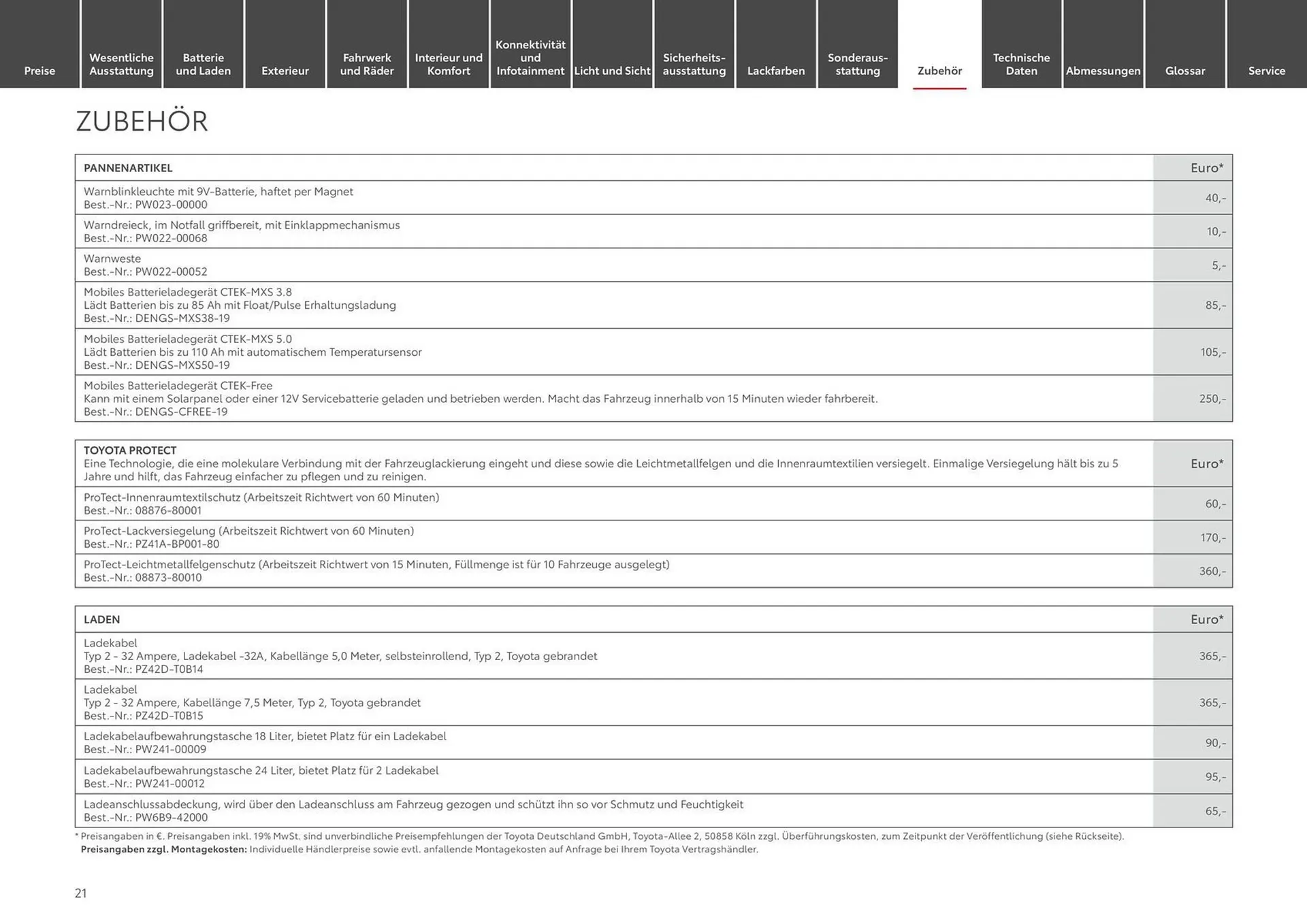 Toyota Prospekt von 20. September bis 20. September 2025 - Prospekt seite 21