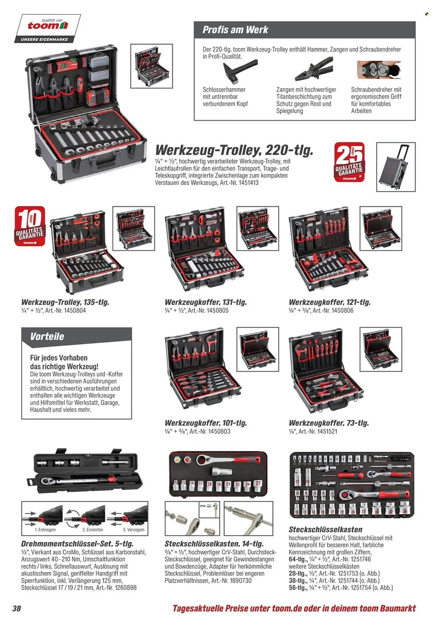 Toom Baumarkt Prospekt von 28. März bis 30. Juni 2026 - Prospekt seite 38