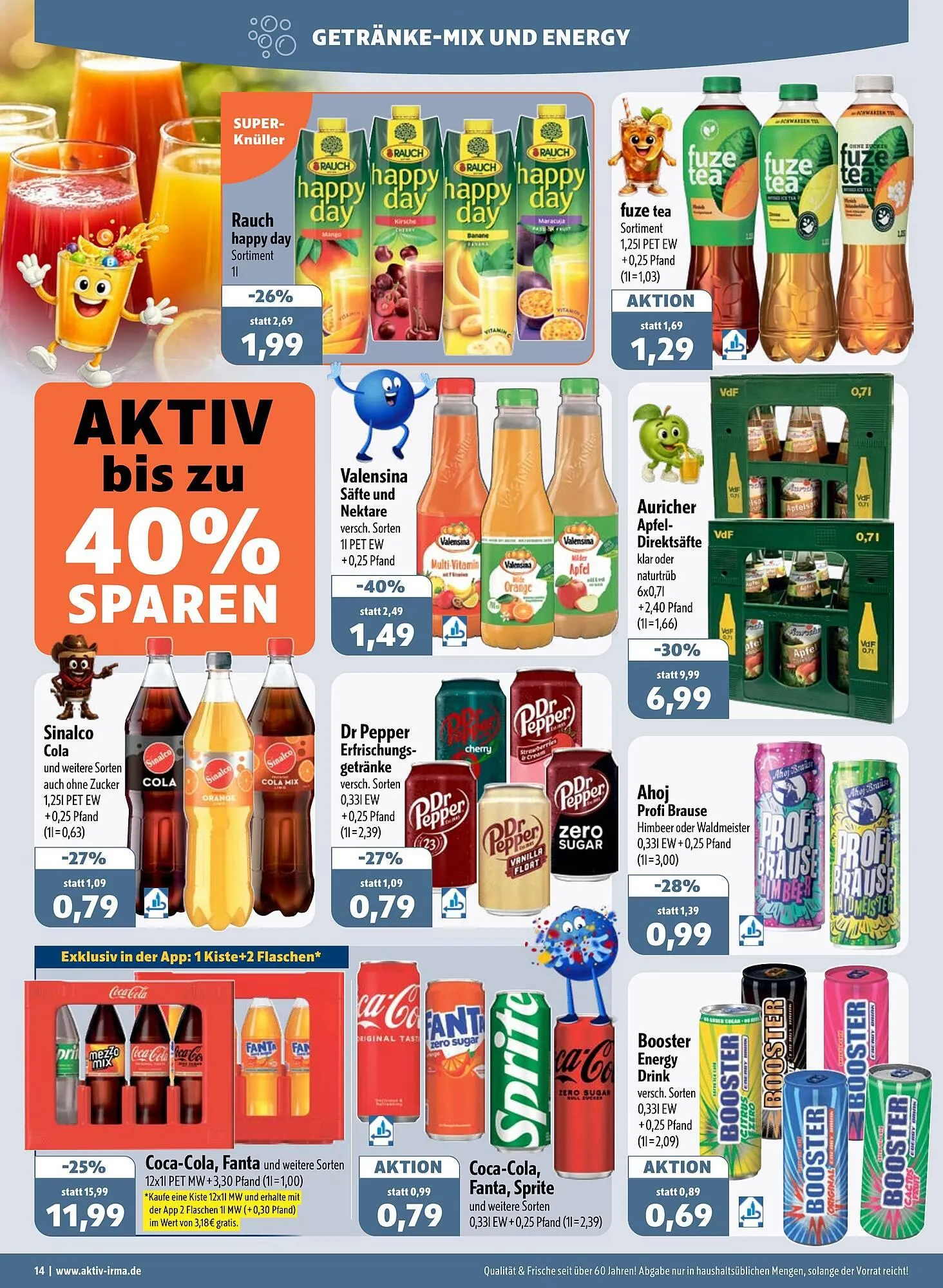 Aktiv Irma Prospekt von 16. Februar bis 21. Februar 2026 - Prospekt seite 14