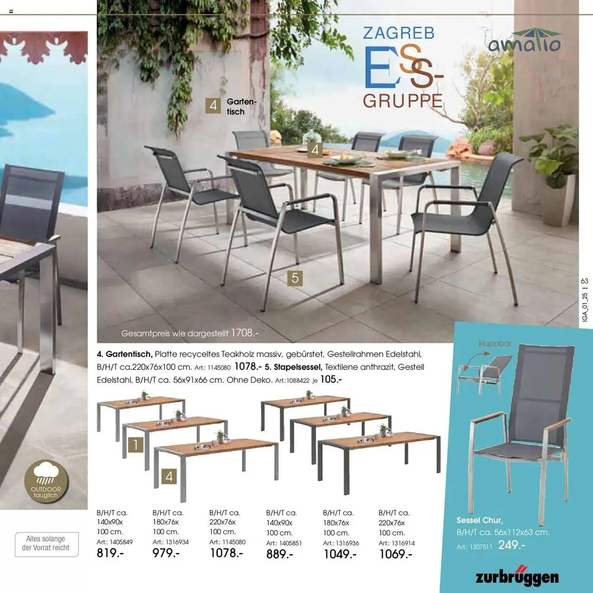 Zurbrüggen Prospekt von 18. Februar bis 31. August 2025 - Prospekt seite 63