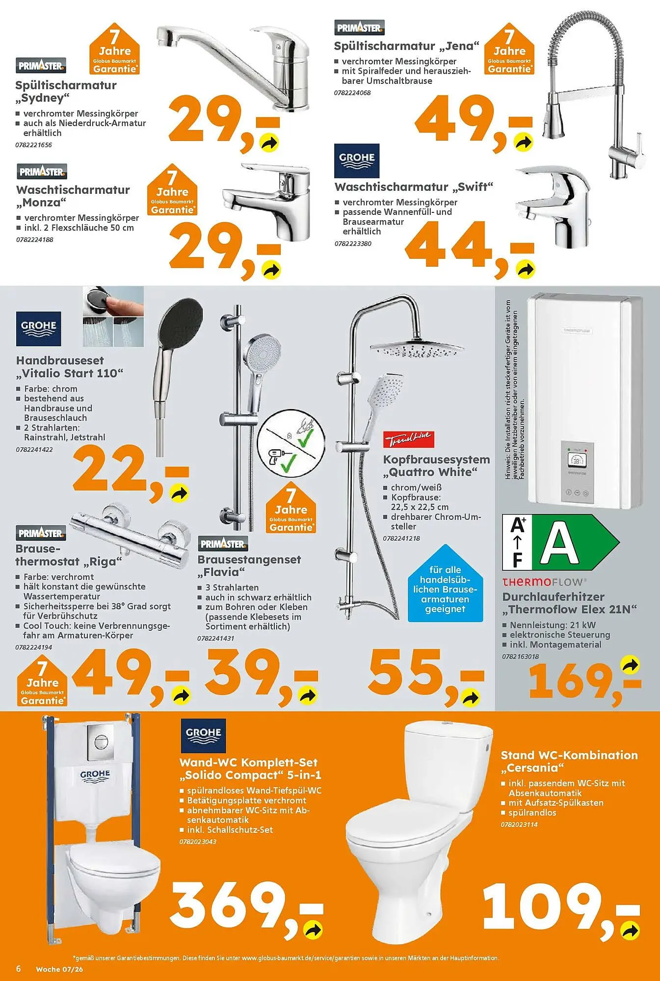 Globus Baumarkt Prospekt von 8. Februar bis 14. Februar 2026 - Prospekt seite 6