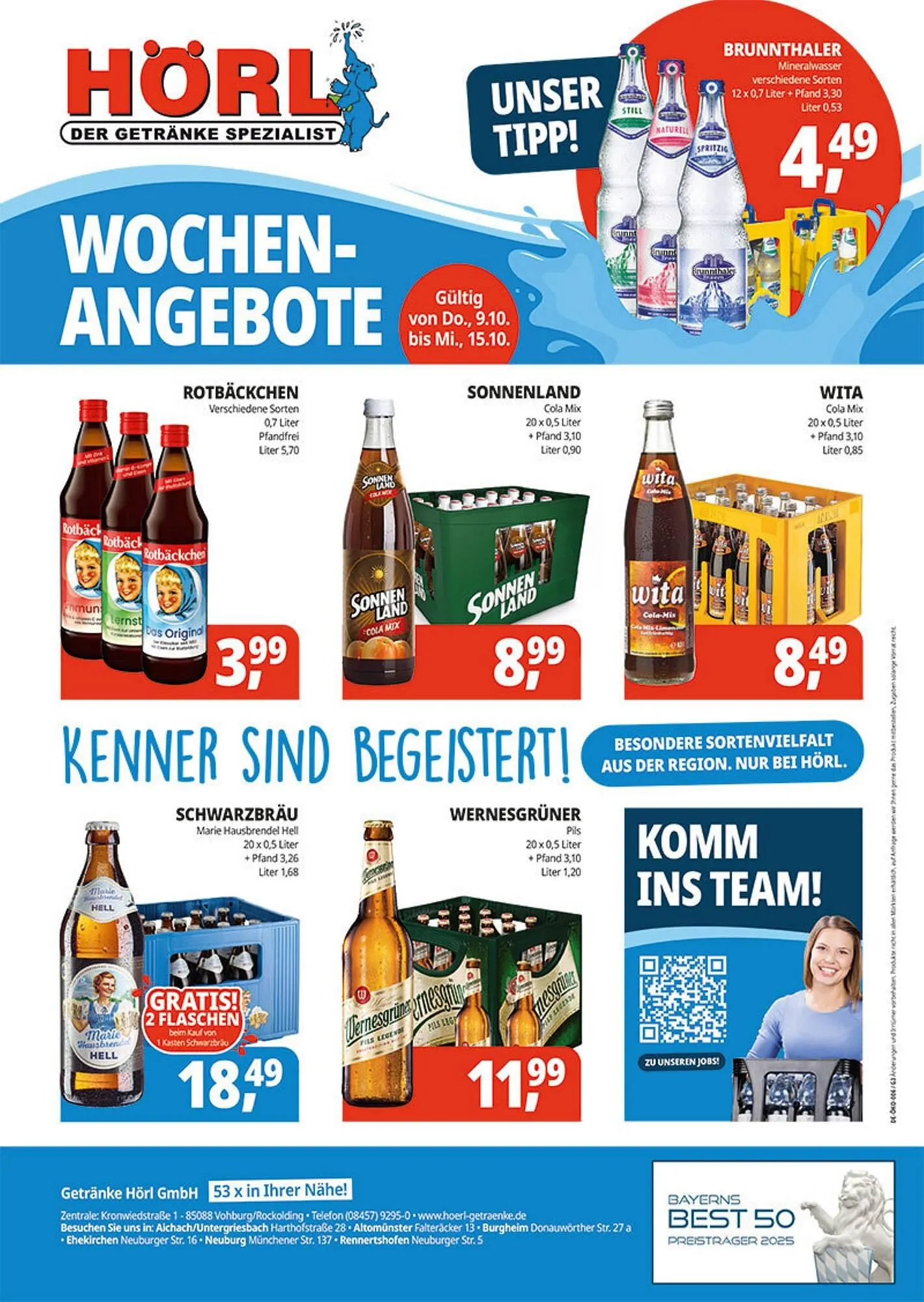 Hörl Getränke Prospekt von 9. Oktober bis 15. Oktober 2025 - Prospekt seite 2