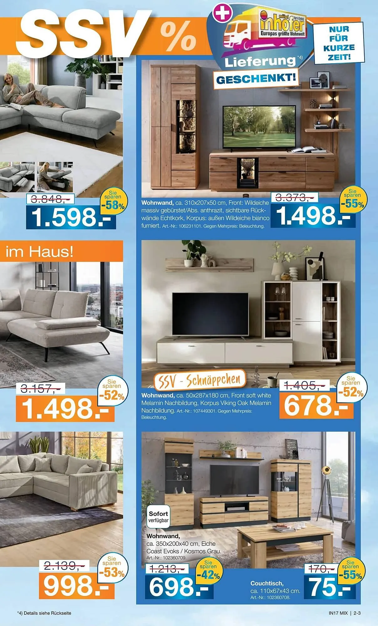 Möbel Inhofer Prospekt von 27. Juni bis 13. Juli 2025 - Prospekt seite 3