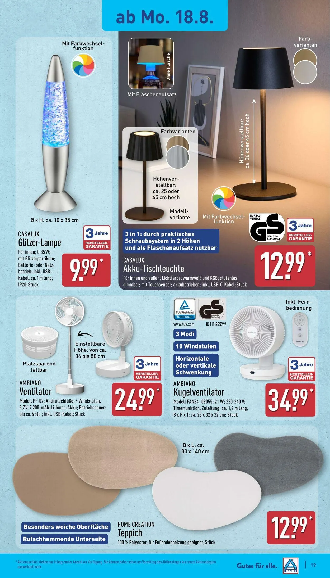 Aldi-Nord von 18. August bis 23. August 2025 - Prospekt seite 19