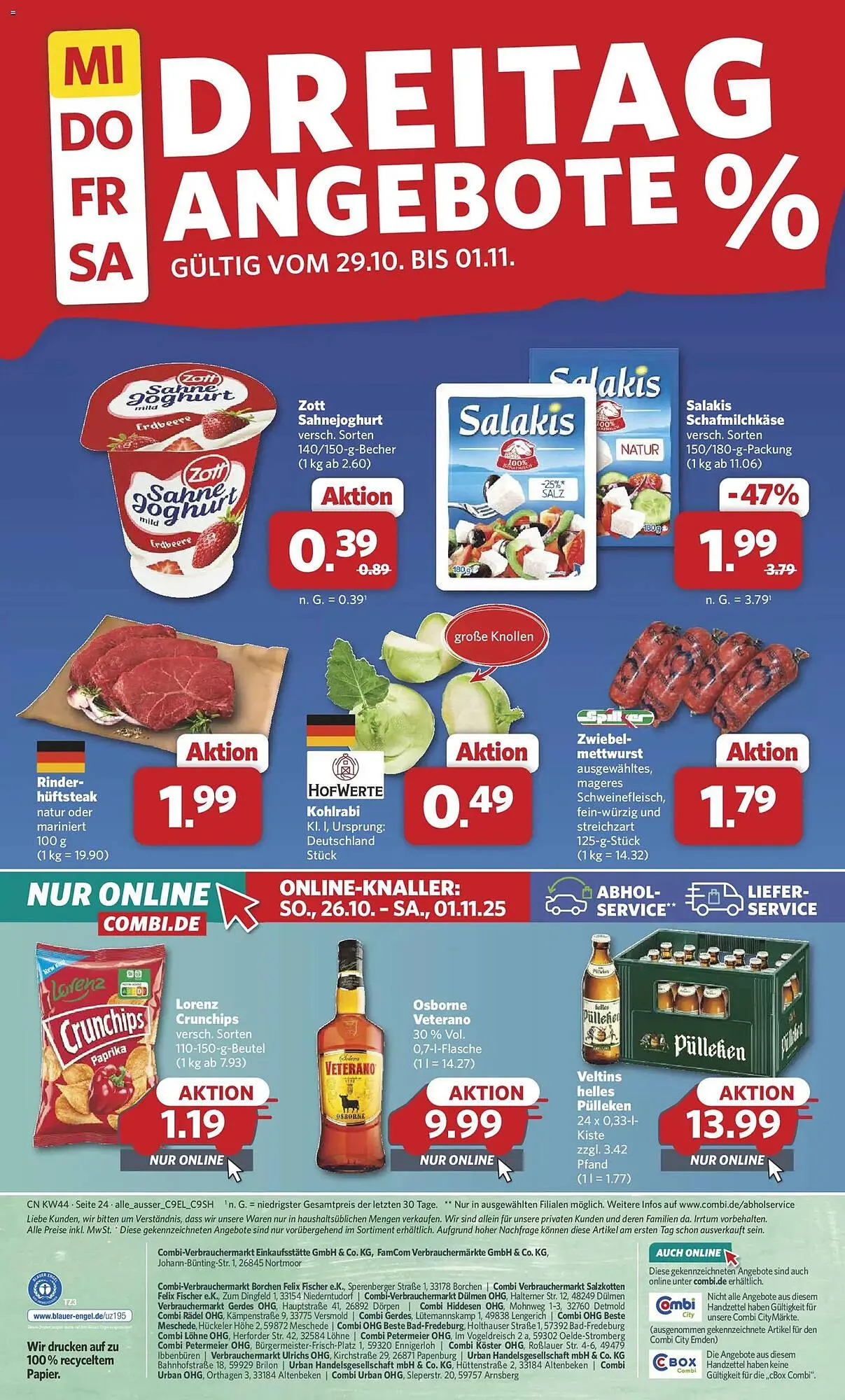 Combi Prospekt von 27. Oktober bis 1. November 2025 - Prospekt seite 26