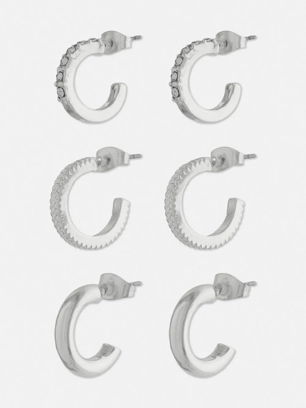 3-Pack Mini Hoop Earrings