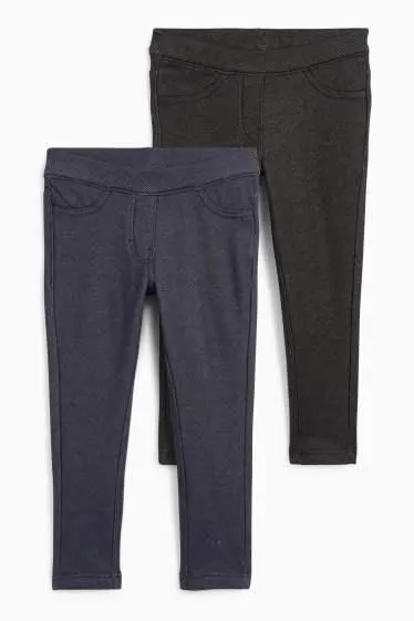 Multipack of 2 - thermal leggings - denim look
