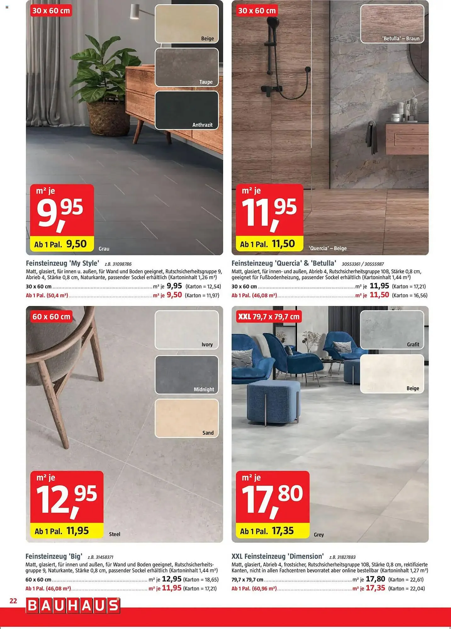 Bauhaus Prospekt von 29. November bis 3. Januar 2026 - Prospekt seite 22