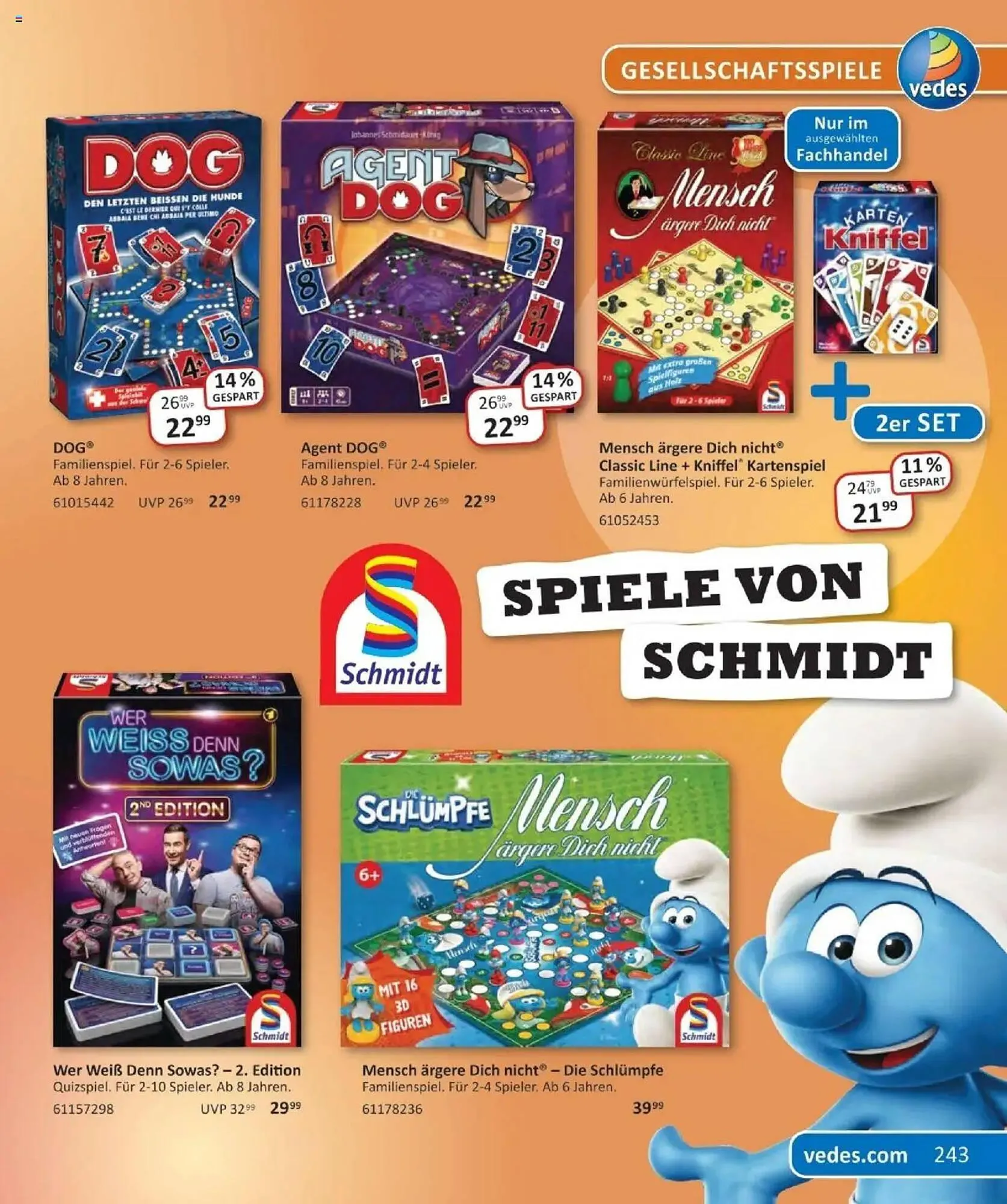 Vedes Prospekt von 29. September bis 6. Januar 2026 - Prospekt seite 243