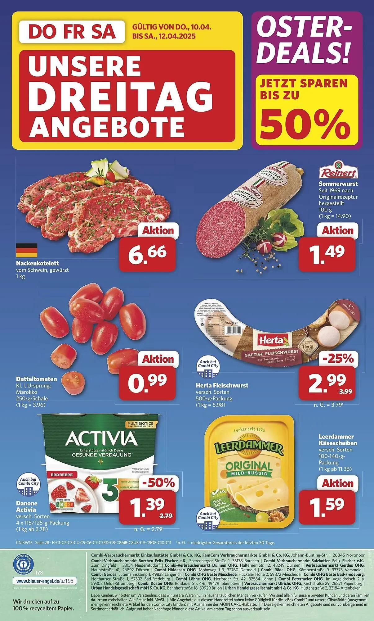 Combi Prospekt von 7. April bis 12. April 2025 - Prospekt seite 34
