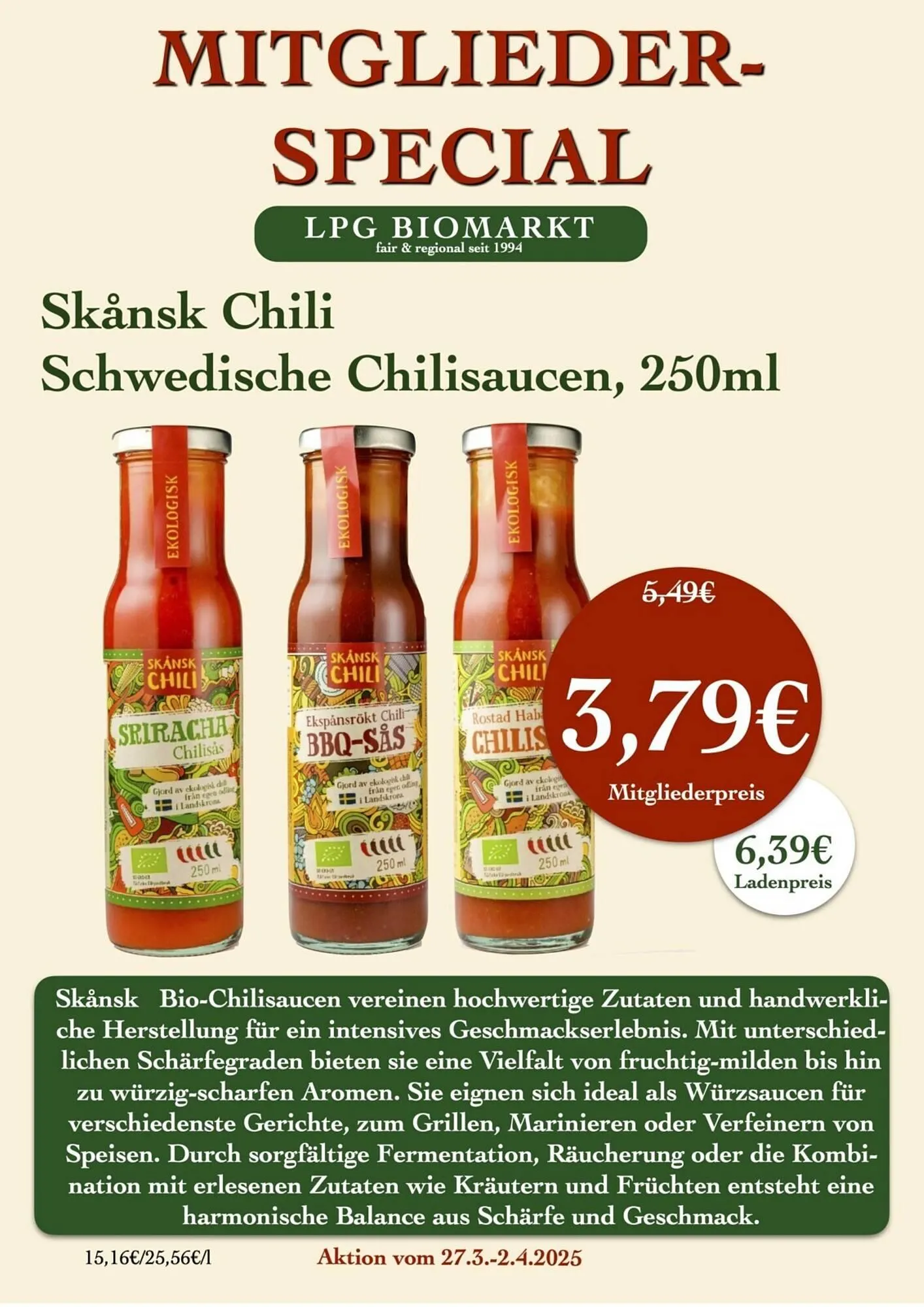 LPG Biomarkt Prospekt von 27. März bis 2. April 2025 - Prospekt seite 13