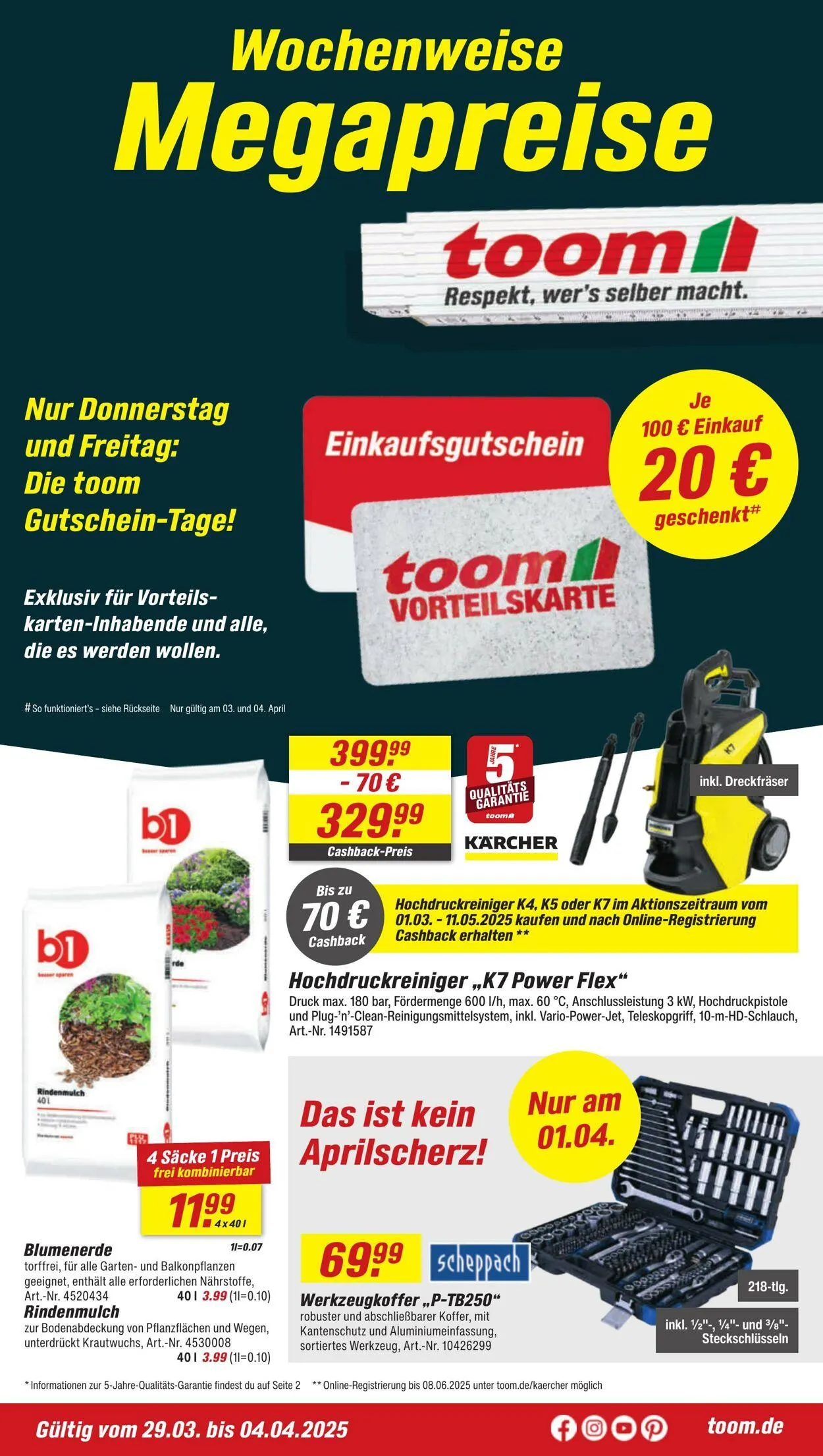 toom Baumarkt Aktueller Prospekt von 26. Mai bis 9. Juni 2025 - Prospekt seite 1