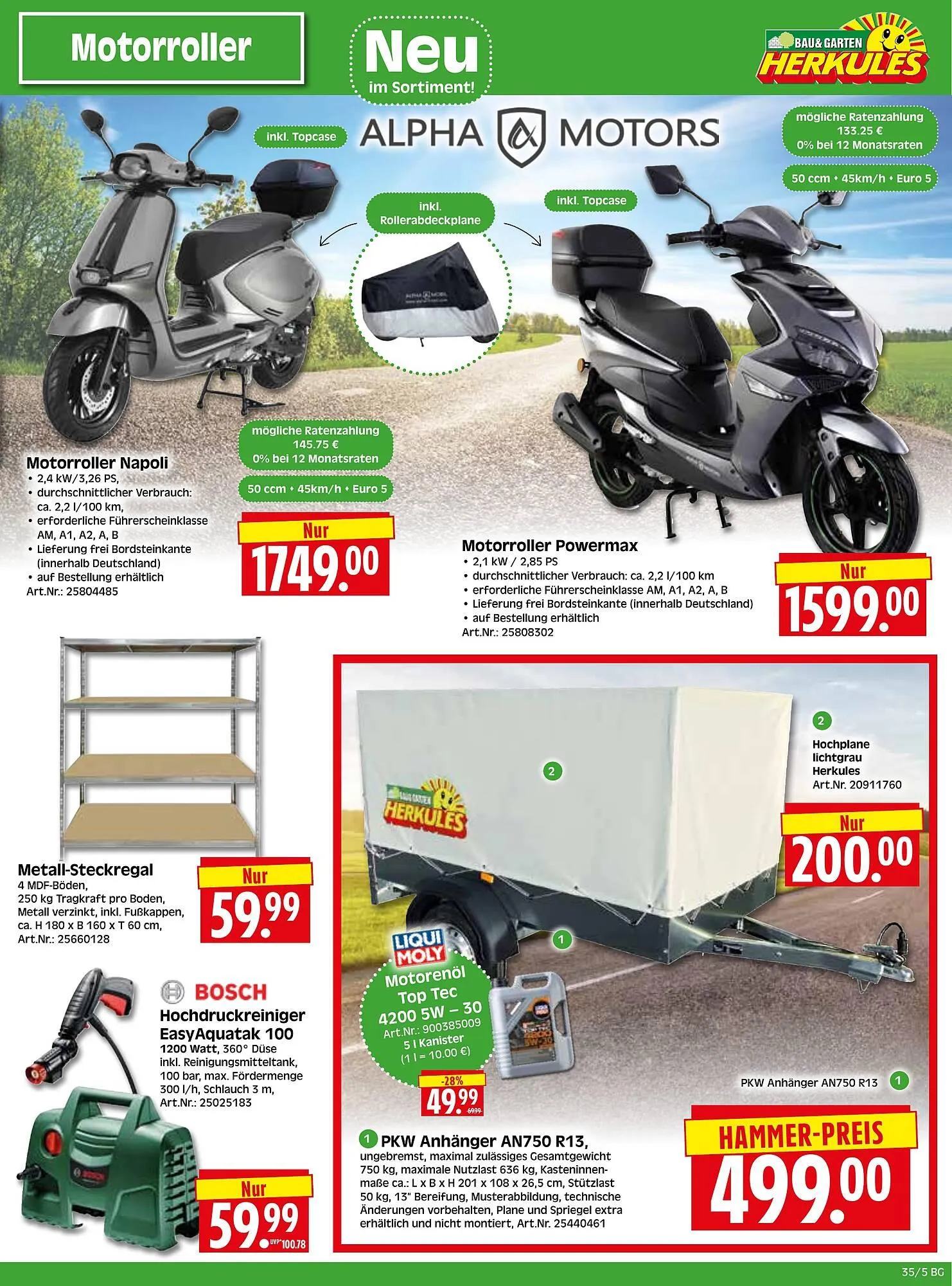 Herkules Baumarkt Prospekt von 25. August bis 30. August 2025 - Prospekt seite 5