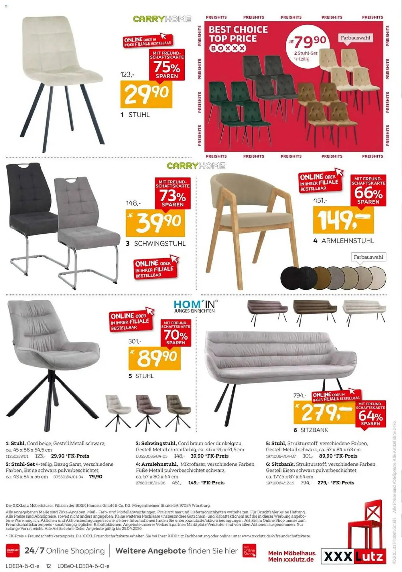 XXXLutz Prospekt von 4. April bis 18. April 2026 - Prospekt seite 12
