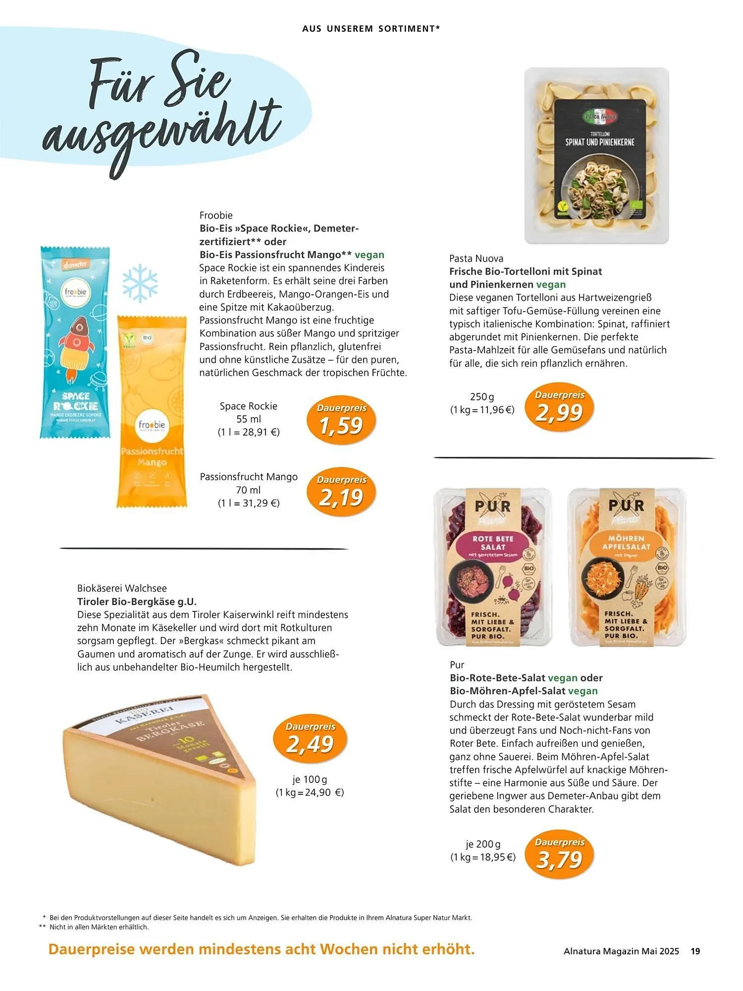 Alnatura Prospekt von 2. Mai bis 1. Juni 2025 - Prospekt seite 19