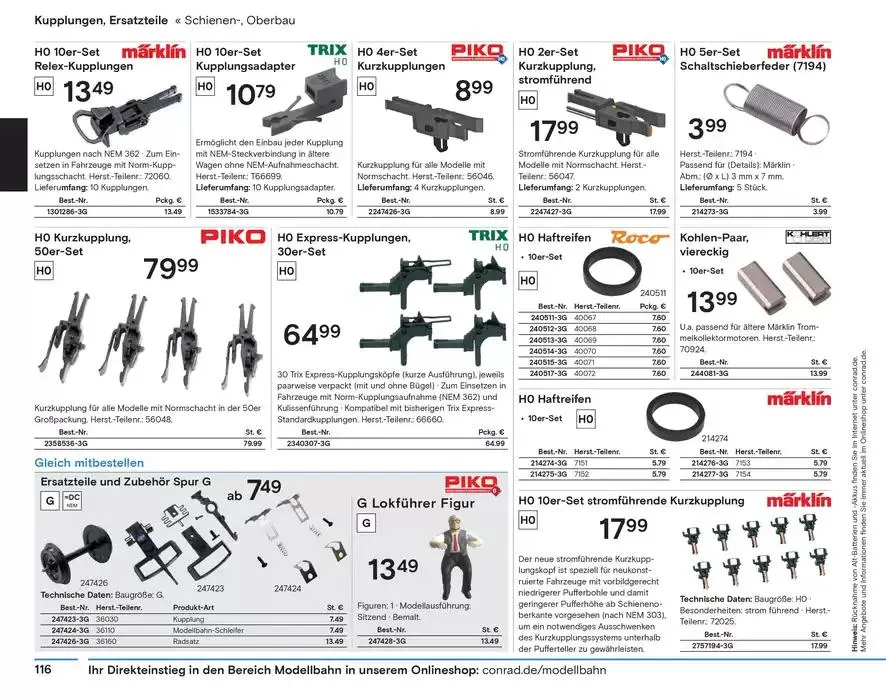 Modellbahn Katalog von 29. Oktober bis 31. Dezember 2025 - Prospekt seite 118