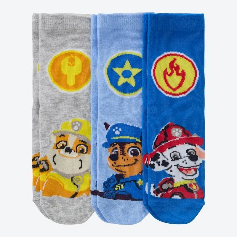 Paw Patrol Kinder-Socken in verschiedenen Designs, 3er-Pack