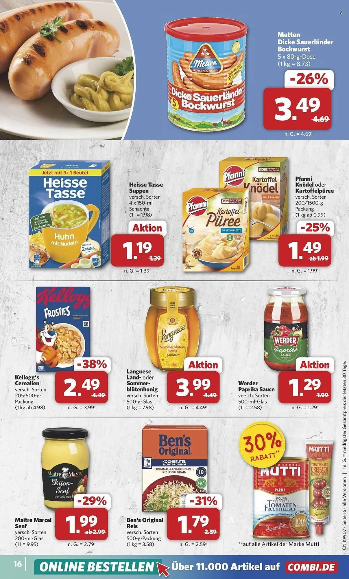 Combi Prospekt von 9. Februar bis 14. Februar 2026 - Prospekt seite 16