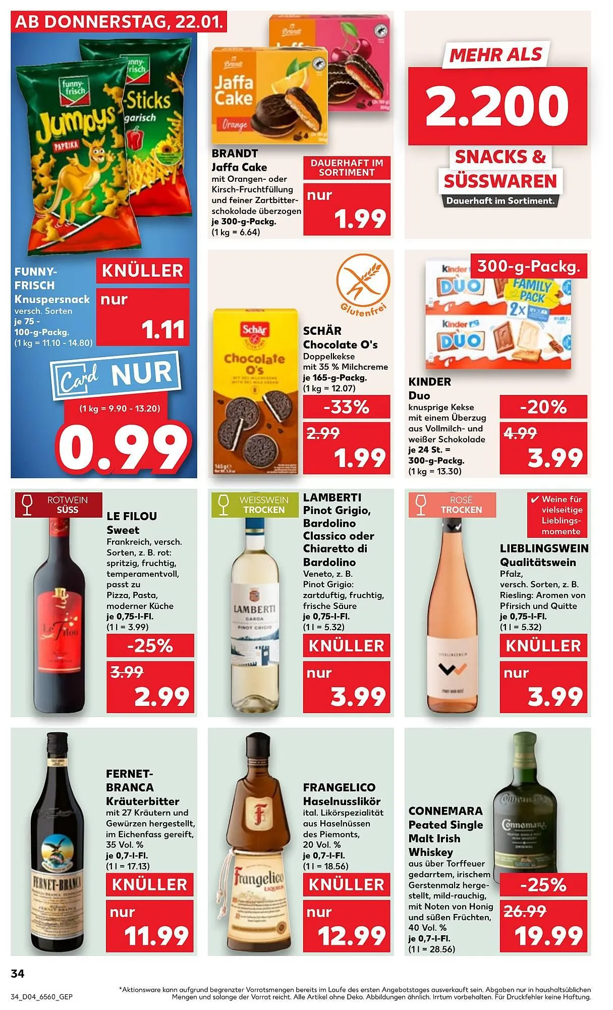 Kaufland Prospekt von 22. Januar bis 28. Januar 2026 - Prospekt seite 34