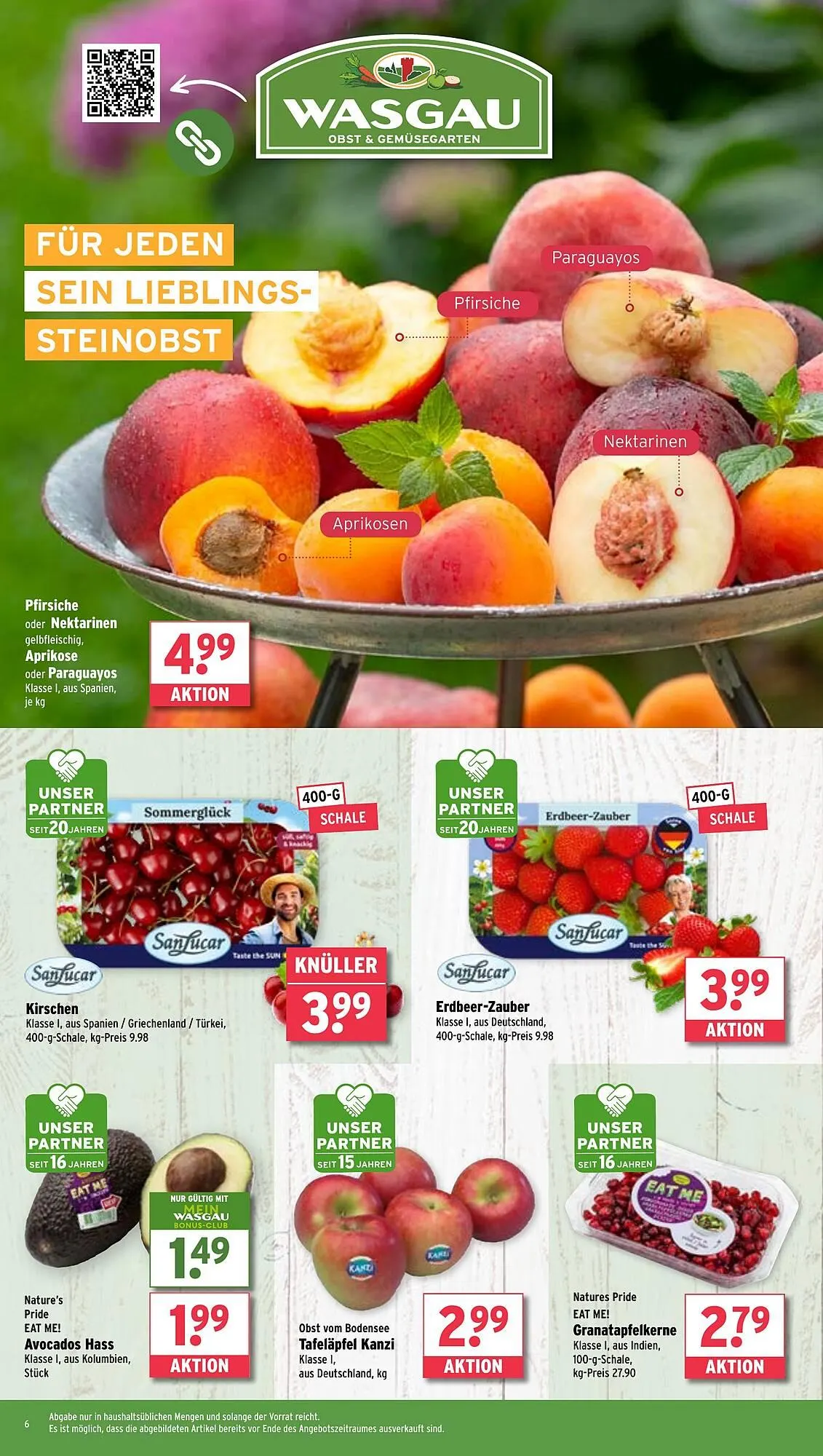 Wasgau Prospekt von 16. Juni bis 21. Juni 2025 - Prospekt seite 6