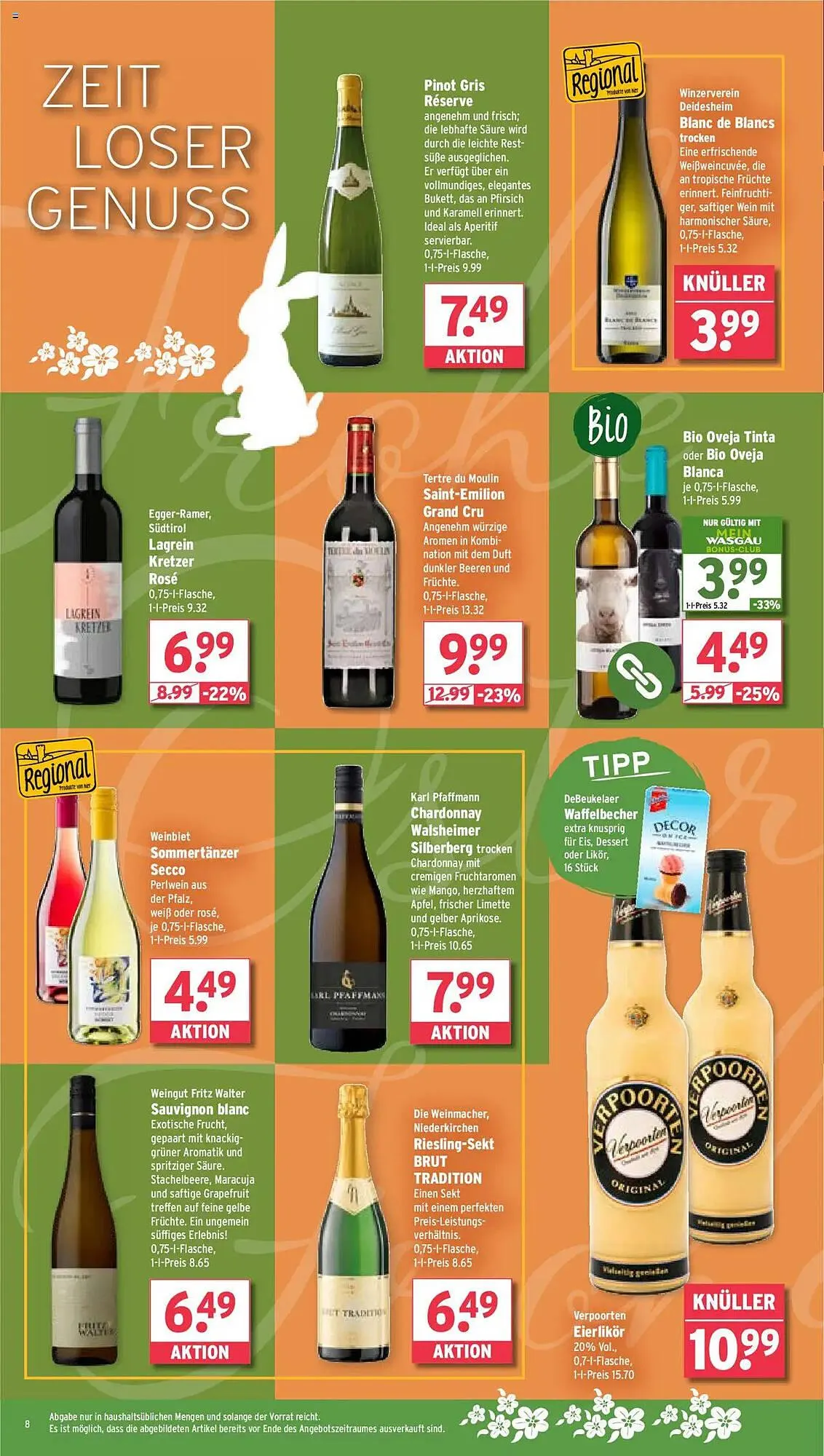 Wasgau Prospekt von 14. April bis 19. April 2025 - Prospekt seite 8