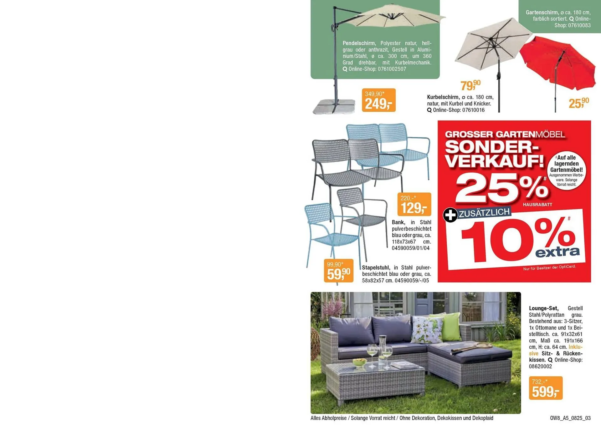 Opti Wohnwelt Prospekt von 25. Juli bis 23. August 2025 - Prospekt seite 3