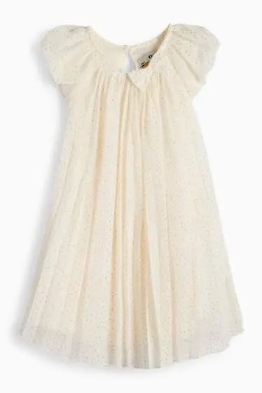 Plissé dress - polka dot