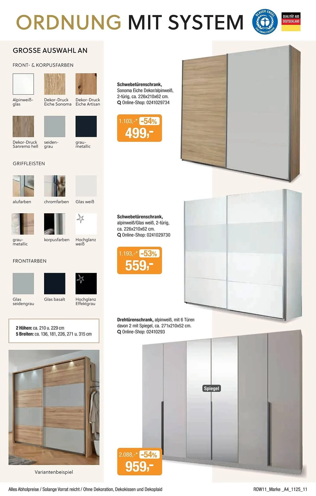 Opti Wohnwelt Prospekt von 23. Oktober bis 16. November 2025 - Prospekt seite 11