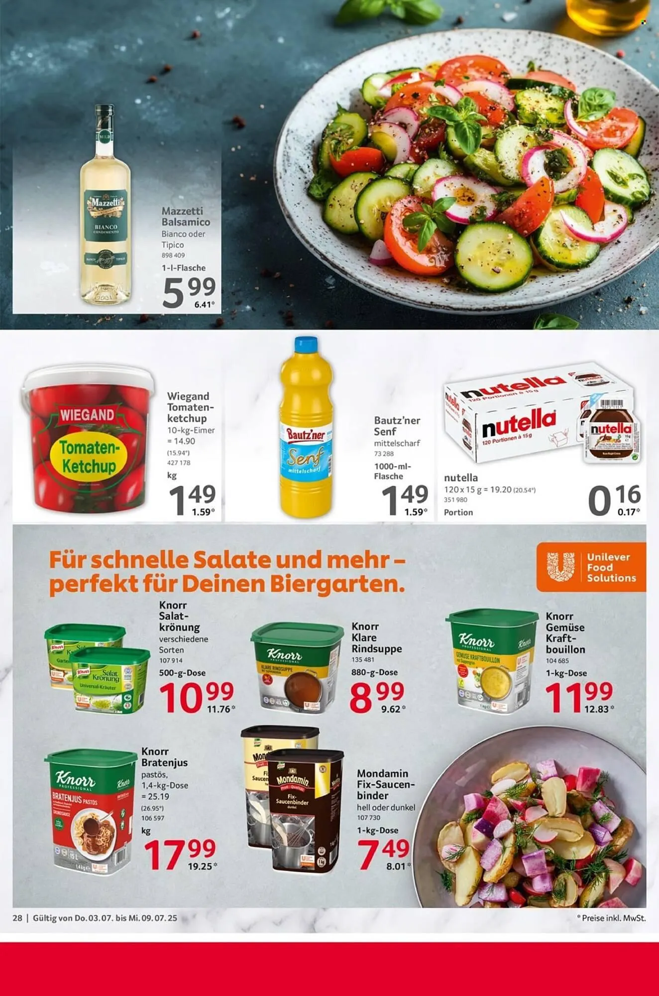 Selgros Prospekt von 3. Juli bis 9. Juli 2025 - Prospekt seite 28