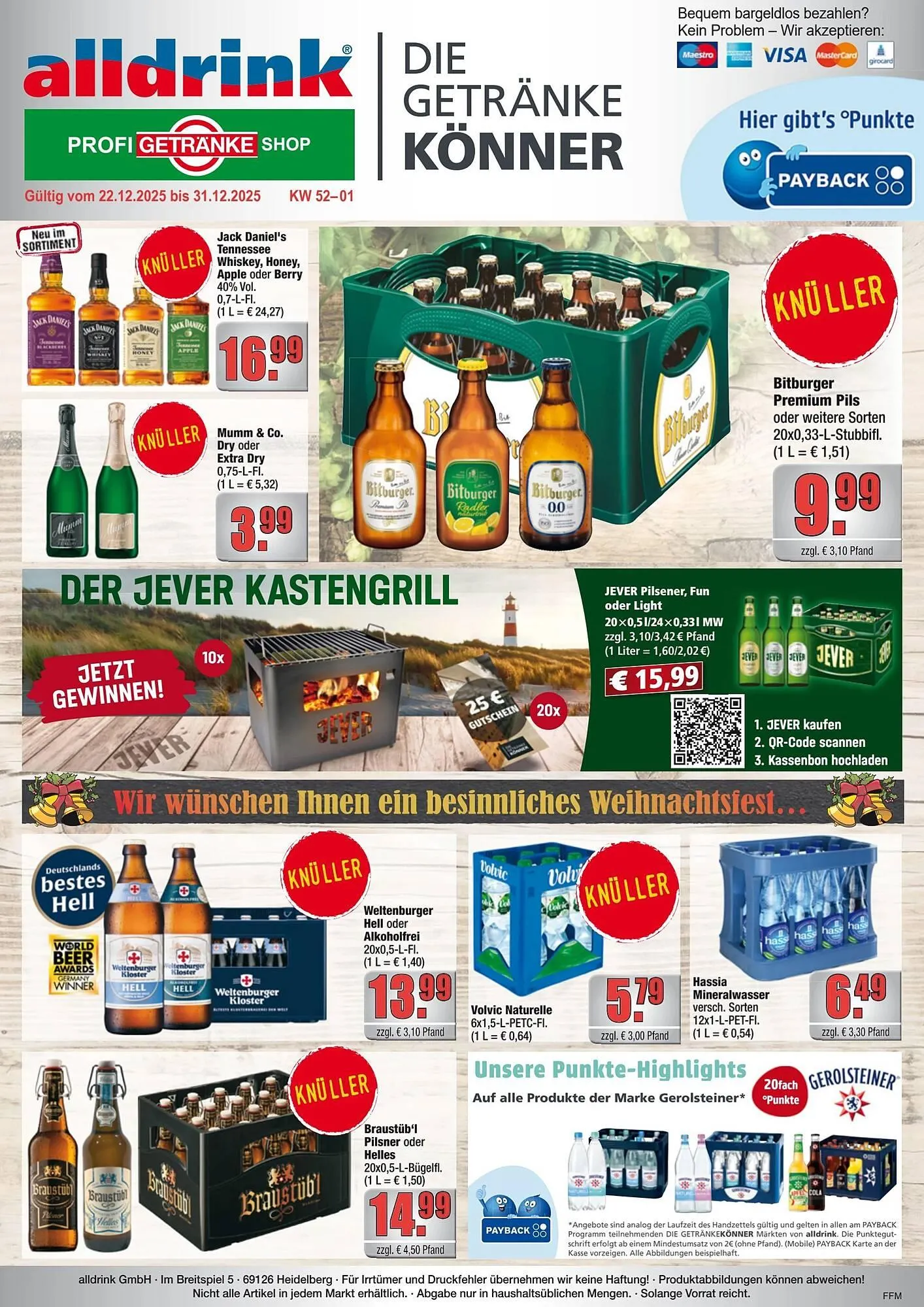 Alldrink Prospekt von 22. Dezember bis 1. Januar 2026 - Prospekt seite 1